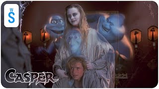 Casper 1995  Scene Amber and Vics prank is thwarted by the Ghostly Trio [upl. by Enala]