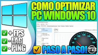 COMO ACELERAR y OPTIMIZAR WINDOWS 10 🚀 Mayor velocidad y rendimiento máximo para programas y juegos [upl. by Demetri402]