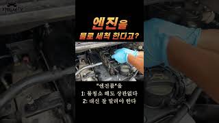 자빠져TV꿀 shorts 078 quot엔진을 물로 세척 한다고quot 엔진룸 물세차 물세척 가능한가 잘말리면가능 자동차엔진룸 자동차세차 [upl. by Snapp110]