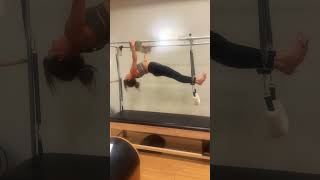 Hanging PullUps on the Cadillac Strengthens upper body amp improves spinal articulation [upl. by Atilegna908]