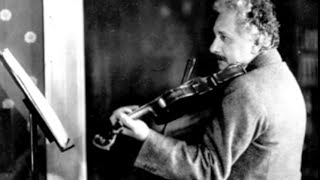 Albert Einstein NEVER BEFORE HEARD Plays Violin  Mozart Sonata in Bflat KV378 [upl. by Aronow]