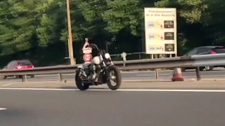 Ghost Motorcycle Driving Without Rider in Paris [upl. by Macilroy940]