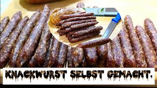 Knacker selber machen  Paprika Knackwurst [upl. by Ilrebma]