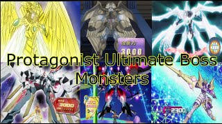 All YuGiOh Protagonist Ultimate Boss Monsters Summoning [upl. by Ydnar]