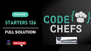 LIVE CODECHEF CONTEST 126  ALL SOLUTION  STARTERS 126  CODECHEF JAVA  C  C  PYTHON [upl. by Ielhsa]