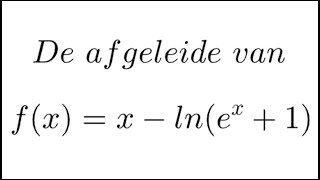 Een quotlnfunctiequot differentiëren met de kettingregel [upl. by Narmak]