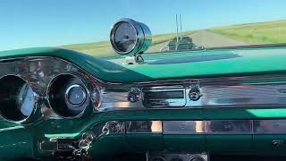 1959 Canadian Pontiac Parisienne 7500 RPM 283  4 Speed first ride inside [upl. by Coffey]