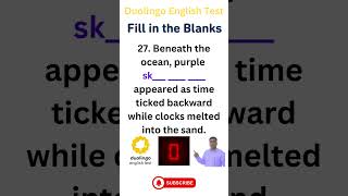 Fill in the blanks for Duolingo English Test very important regular repeated questions P1 [upl. by Ulrick]