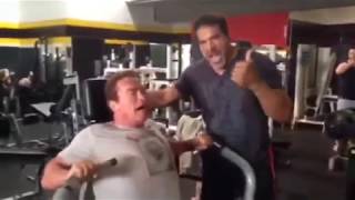 Lou Ferrigno amp Arnold  Pumping Iron  Golds Gym Venice Beach [upl. by Armilda6]