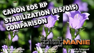 Canon EOS RP Digital and Optical Stabilization Comparison RF 24105mm F4 L IS [upl. by Drannel]