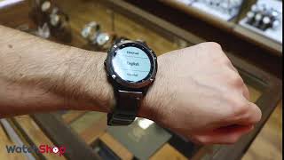 SmartWatch Garmin FENIX 6 PRO SOLAR CARBON GREY 0100241023 Titanium [upl. by Angelis]