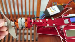 Review Motor Thrust Test FlashHobby D2826 1400kv 7x5 4s  Flash Hobby D2826 1400kv  Langit Robotika [upl. by Anirok]