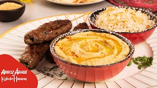 Receta de Arroz Árabe Kabab y Hummus [upl. by Friedman969]