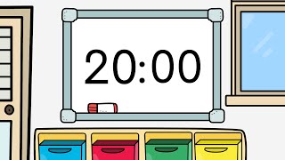 Classroom 20 Minute Rotation Timer  2 Minute Clean Up Timer [upl. by Pomfret]