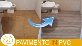 Pavimento in PVC adesivo Come fare [upl. by Noeled]