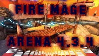 Fire Mage 2v2 Arena PvP 434Mago Fuego Arena PvP [upl. by Judah]