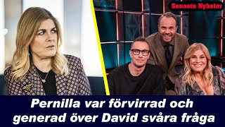 Hellenius Hörna Pernilla Wahlgren var förvirrad och generad över David Hellenius svåra fråga [upl. by Ramedlaw]