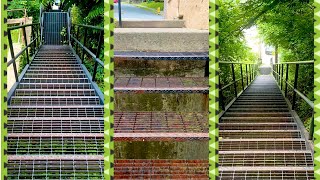 CLIMBING THE HISTORIC BULLMAN STREET STAIRWAY IN PHILLIPSBURG NJ 61224 😎 [upl. by Barbi]