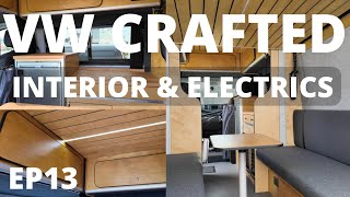 VW Crafter Camper Van EP13 Electrics and Interior inc dog kennels [upl. by Pooh]