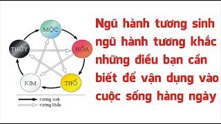 ngũ hành tương sinh  tương khắc và những điều bạn cẩn biết để vận dụng vào cuộc sống  PX P [upl. by Earesed306]