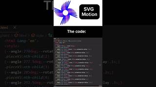 SVG Motion  HTML CSS  Coding Shorts 🖇️ coding shorts computerscienceconcepts html css [upl. by Broeder]