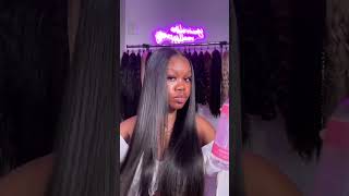 Ready to wear wig Install 🔥🔥 wigs hairstyle readytowear hairtutorial gluelesswig lacewigs [upl. by Jessamine726]