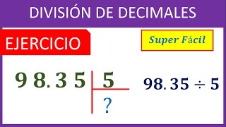 Cómo DIVIDIR Números DECIMALES  Super Fácil para Principiantes [upl. by Sirak]