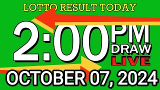 LIVE 2PM LOTTO RESULT TODAY OCT 07 2024 2D3DLotto 2pmlottoresultoctober072024 swer3result [upl. by Steinberg528]