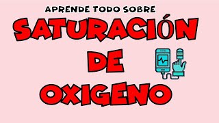 APRENDE QUE ES LA SATURACION DE OXIGENO❓VALORES NORMALES Y ANORMALES❓ Spo2saturación de o2 [upl. by Nirihs]