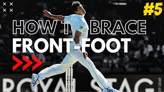 How To Properly BRACE Your FrontFoot  Cricket Masterclass [upl. by Anayad]