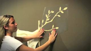 Wall Decal Tips Installing Large Wall Decals [upl. by Kerk]