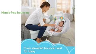 Fisher Price See amp Soothe Deluxe Bouncer – Hearths [upl. by Eivlys]