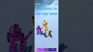 pov sonic in ice cap zone sonic 3 sonicthehedgehog [upl. by Airbma509]