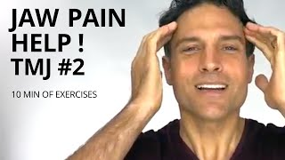 TMJ Exercises 2  Jaw Pain Help  Teeth Grinding [upl. by Eetnod969]