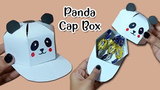 How to Make a Paper Panda Cap  DIY Panda Hat Box Craft Tutorial [upl. by Georgena638]