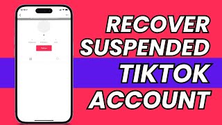 How To Unsuspend Tiktok Account 2023 EASY [upl. by Lamont]