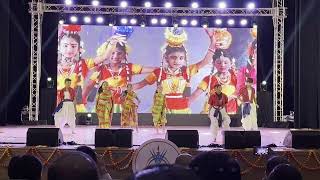 Thannanae pattu onnu pada song danceOur kids performance in vishu ProgramTamil folk dance [upl. by Neerak]