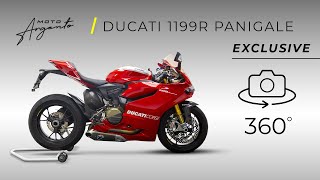 Ducati 1199 R Panigale  Vista a 360 gradi  Moto Argento [upl. by Oulman]