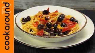 Spaghetti pomodoro e peperoni  Primo piatto estivo [upl. by Tailor]