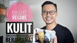 Night Skincare Routine Untuk Kulit Berjerawat [upl. by Pasco]