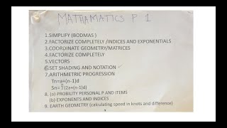 MATHEMATICS P1 GUIDE PREDICTION AND STUDY TOPICS FOR NOVERMBER 2024 [upl. by Regen]