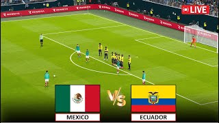 🔴LIVE  MEXICO vs ECUADOR LIVE FOOTBALL MATCH TODAY I eFOOTBALL Pes 21 Gameplay [upl. by Einaj909]