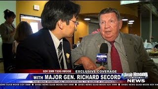 Suab Hmong News Interviewed Maj Gen Richard Secord a former CIA during Laos Secrect War [upl. by Robers]