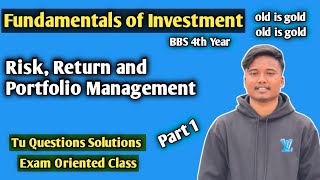 Risk Return and Portfolio Management Fundamentals of Investment VVI³ [upl. by Veradia]