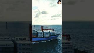 Container ship Maerskmaerskshiptrendingshortsviralshortoceantravelexploreseafarerworld [upl. by Tabib]