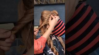 FRONT TWISTED HAIR STYLE WITH LACE lashesbeautyparlour hairstyle shortvideo [upl. by Merow]