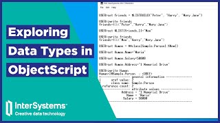 ObjectScript Data Types [upl. by Acinnod]