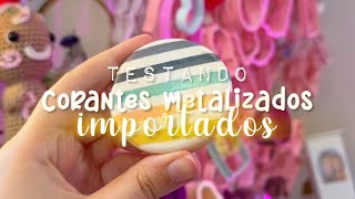 Testei corantes importados da Sugar Art ✨ [upl. by Vigen]