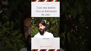 Yash Boss Family Birthdays That One Month 🍫🎂 rockingstaryash shorts yash yashboss kgf rocky [upl. by Etom339]