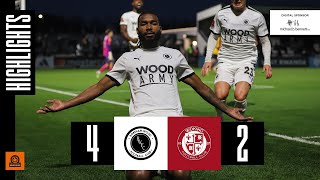 HIGHLIGHTS  Boreham Wood v Woking H  25th November 2023 [upl. by Nohsad755]